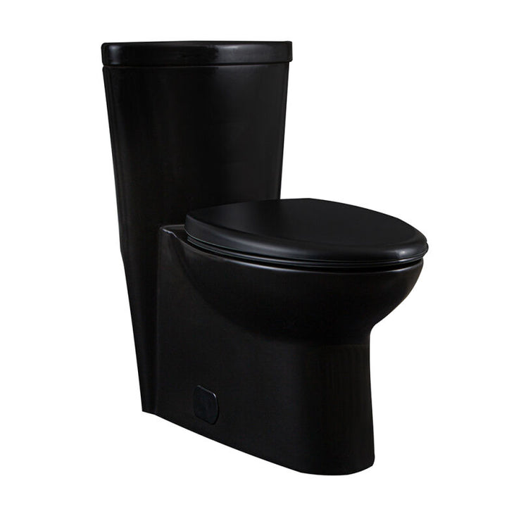 Ellonia White One Piece Top Flush Toilet w/Smooth Close Seat