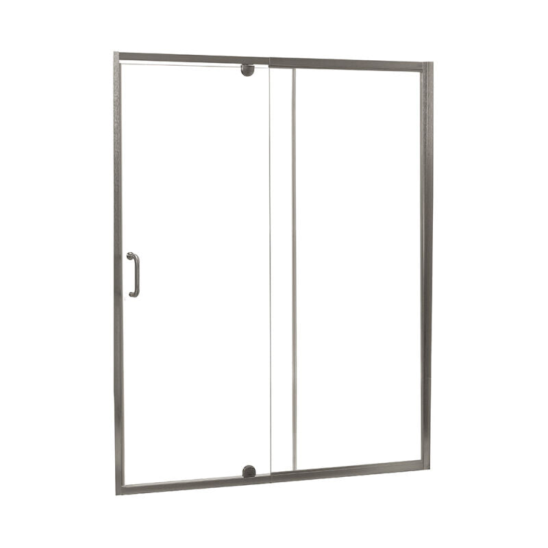 Minimalist 36" to 42"W x 69"H Frameless Pivot Shower Door and Panel 1/4" Clear Glass - 0