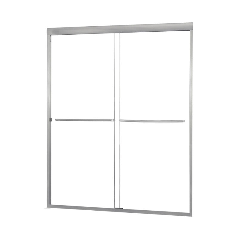 Minimalist 38" to 42"W x 65"H Frameless Sliding Shower Door 1/4" Clear Glass