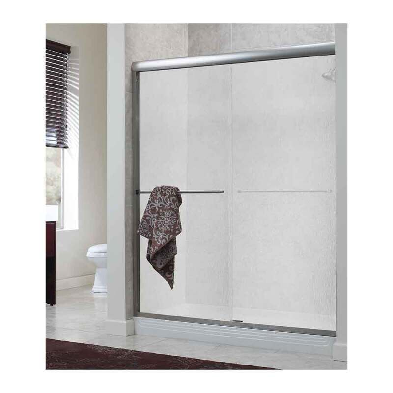 Minimalist 56" to 60"W x 72"H Frameless Sliding Shower Door 1/4" Rain Glass