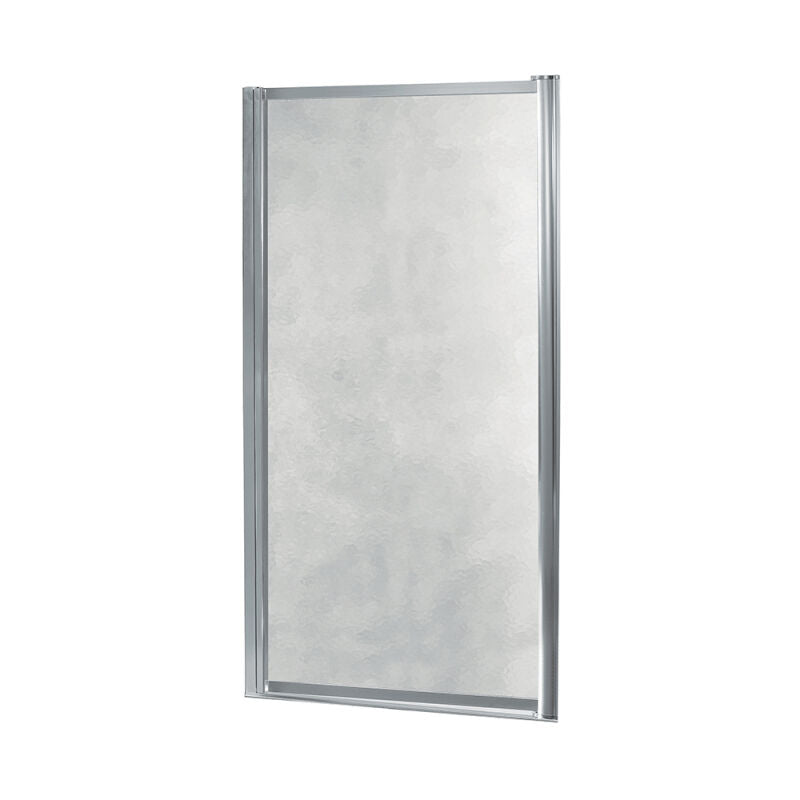 Sophisticated 23" to 25"W x 65"H Framed Pivot Swing Shower Door Obscure Glass