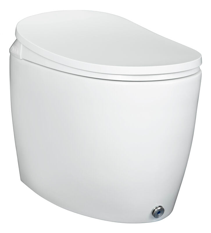 Ellonia White Auto Flush Elongated Intelligent Toilet w/Slow Close Heated Seat - 0