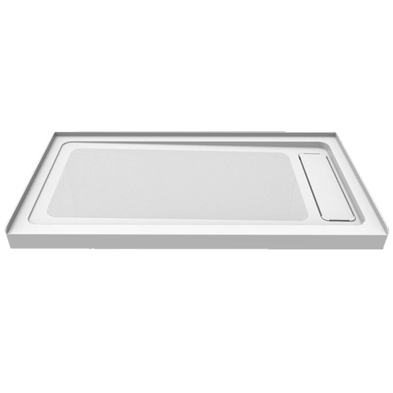60" x 32" Shower Base with Left Linear Drain - 0