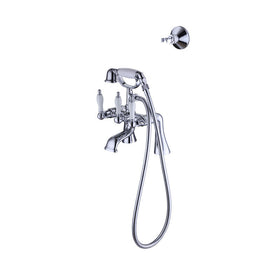 Elegant Wall or Deck Mount Tub Filler Trim Kit with Handshower