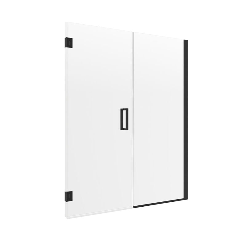 Modern 46-1/2" to 48" x 74 Frameless Hinge Shower Door & Inline Panel
