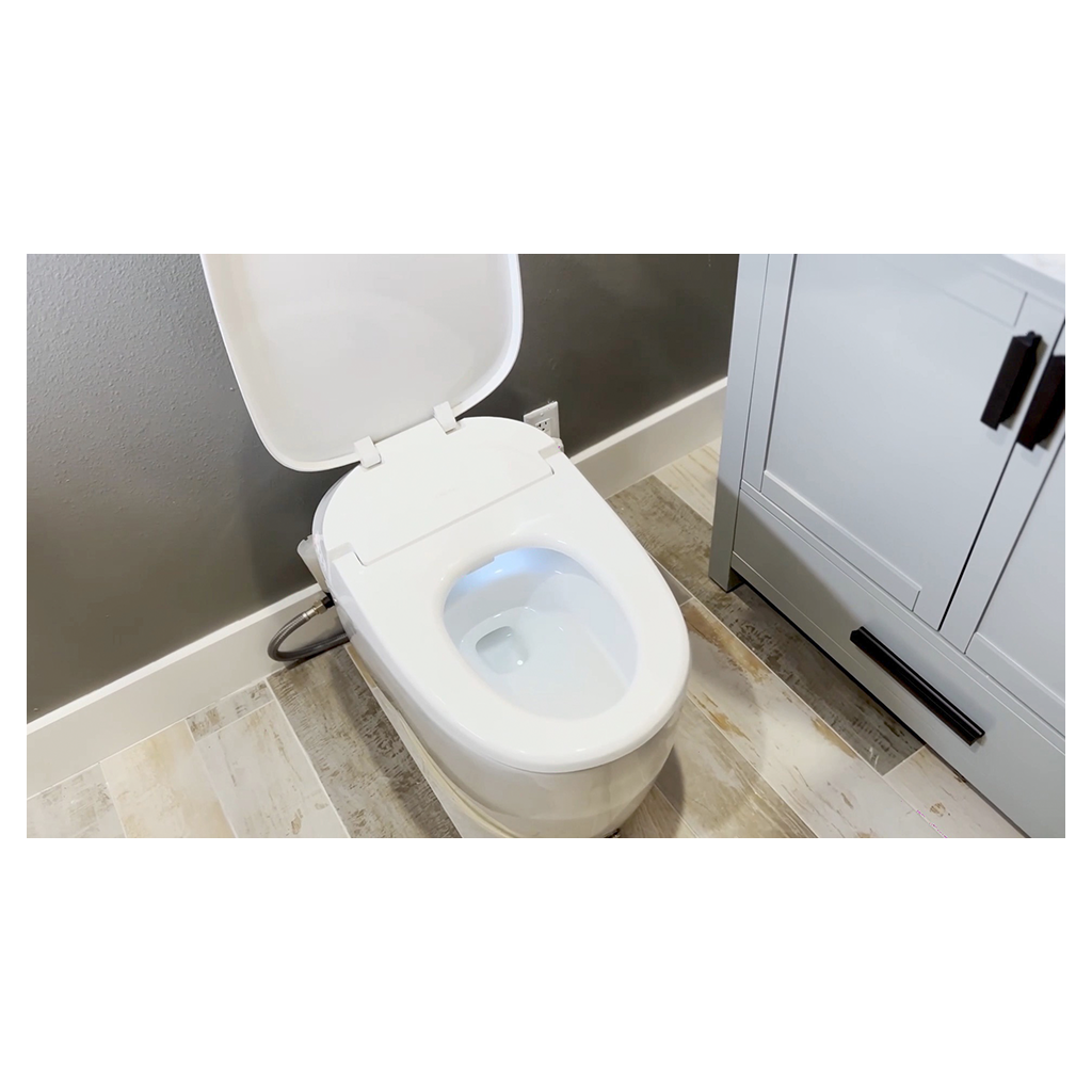 Ellonia White Auto Flush Elongated Intelligent Toilet w/Slow Close Heated Seat