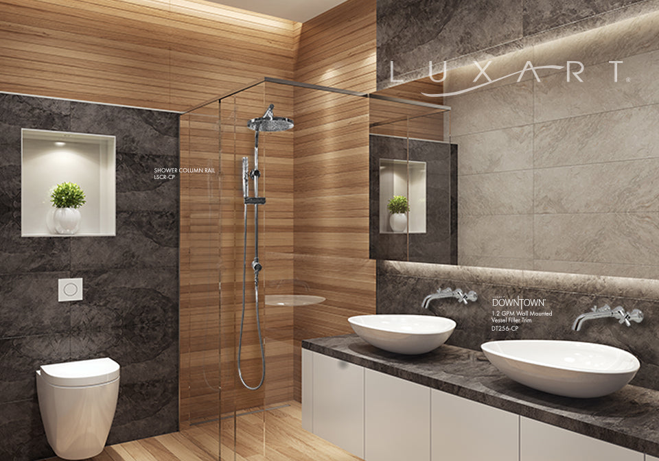 Modern Shower Column Rail