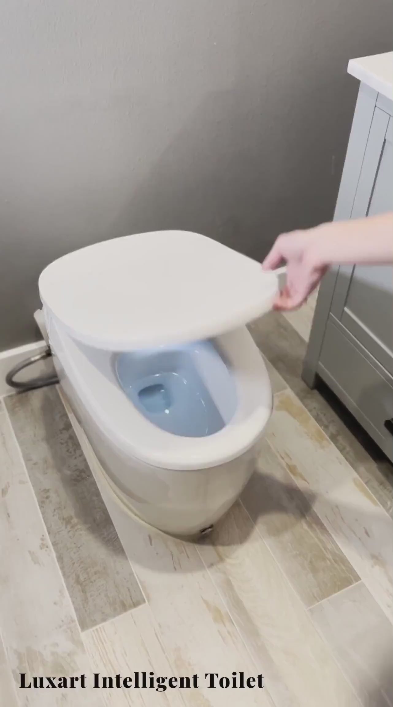 Ellonia White Auto Flush Elongated Intelligent Toilet w/Slow Close Heated Seat-2