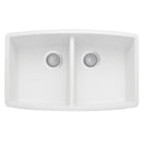 33 X 20" Double Bowl 50/50 Undermount-1