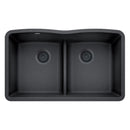 32 X 19-3/8" Double Bowl 50/50 Low Divide Undermount-3