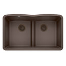 32 X 19-3/8" Double Bowl 50/50 Low Divide Undermount-6