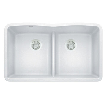 32 X 19-3/8" Double Bowl 50/50 Low Divide Undermount - 0