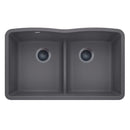 32 X 19-3/8" Double Bowl 50/50 Low Divide Undermount-4