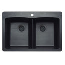 33 X 22" Double Bowl 50/50 Dual Mount-1