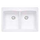 33 X 22" Double Bowl 50/50 Dual Mount-1