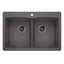 33 X 22" Double Bowl 50/50 Dual Mount-7