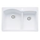 33 X 22" Double Bowl 60/40 Offset Dual Mount-5