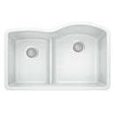 32-1/16 X 20-7/8" Double Bowl 40/60 Offset Low Divide Undermount-5