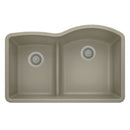 32-1/16 X 20-7/8" Double Bowl 40/60 Offset Low Divide Undermount-5