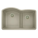 32-1/16 X 20-7/8" Double Bowl 60/40 Offset Low Divide Undermount-2