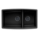 33 X 19" Double Bowl 60/40 Low Divide Undermount-3