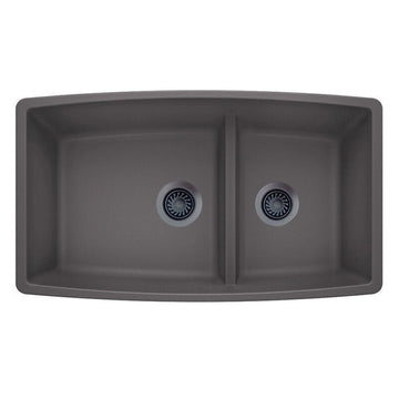 33 X 19" Double Bowl 60/40 Low Divide Undermount - 0