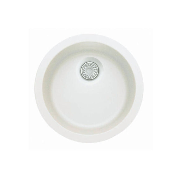 18-1/8 X 6-1/2" Round Single Bowl Dual Mount Bar Sink