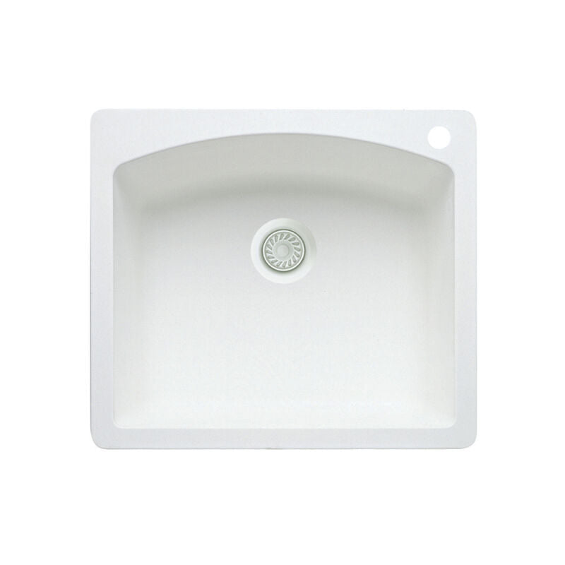 25 X 22" Single Bowl Dual Mount