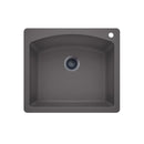 25 X 22" Single Bowl Dual Mount-3