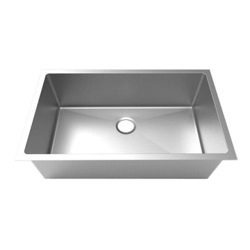 32" x 18-7/8" Near Zero Radius Single Bowl Undermount