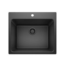 25 X 22" Single Bowl Dual Mount Laundry Sink - 0