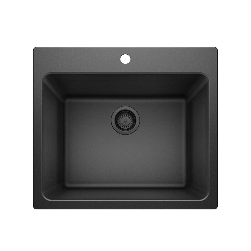 25 X 22" Single Bowl Dual Mount Laundry Sink - 0