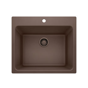25 X 22" Single Bowl Dual Mount Laundry Sink