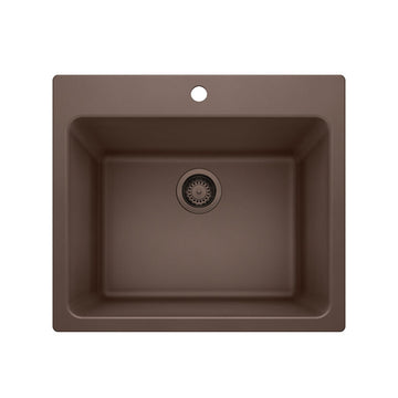 25 X 22" Single Bowl Dual Mount Laundry Sink