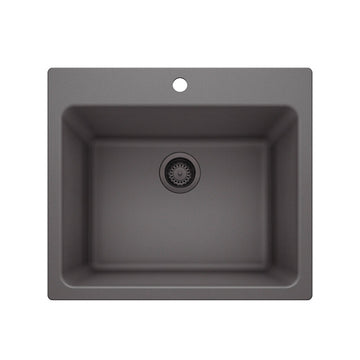 25 X 22" Single Bowl Dual Mount Laundry Sink
