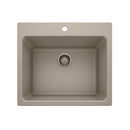 25 X 22" Single Bowl Dual Mount Laundry Sink-4