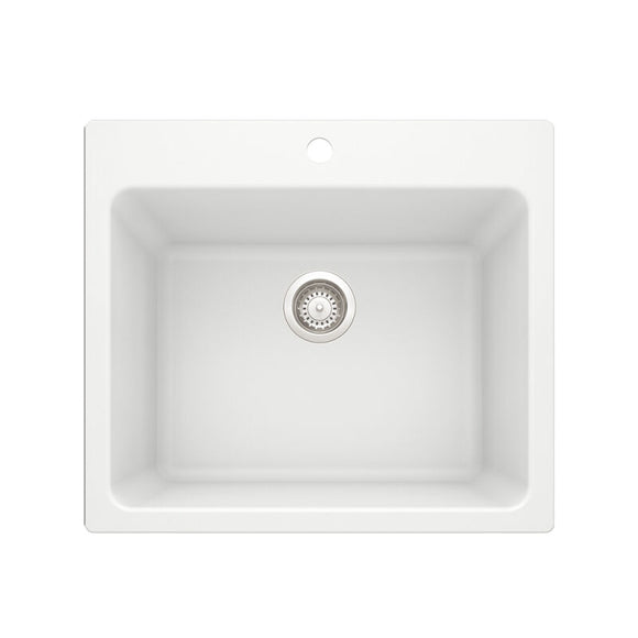 25 X 22" Single Bowl Dual Mount Laundry Sink