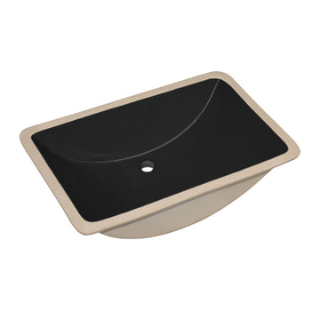 Modern Matte Black Rectangle Lavatory