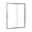 Minimalist 42" to 48"W x 69"H Frameless Pivot Shower Door and Panel 1/4" Clear Glass-2