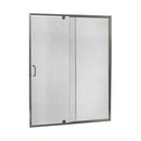 Minimalist 42" to 48"W x 69"H Frameless Pivot Shower Door and Panel 1/4" Rain Glass-2