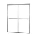 Minimalist 42" to 46"W x 65"H Frameless Sliding Shower Door 1/4" Clear Glass-2