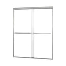 Minimalist 42" to 46"W x 65"H Frameless Sliding Shower Door 1/4" Clear Glass-1