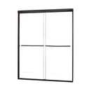 Minimalist 42" to 46"W x 65"H Frameless Sliding Shower Door 1/4" Clear Glass-3