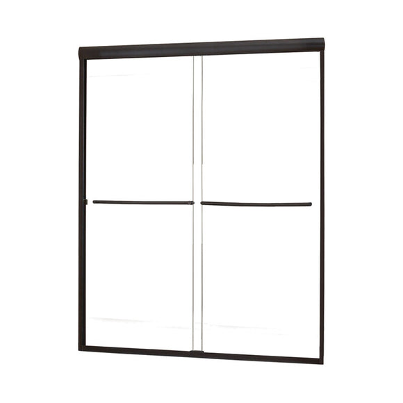 Minimalist 42" to 46"W x 65"H Frameless Sliding Shower Door 1/4" Clear Glass