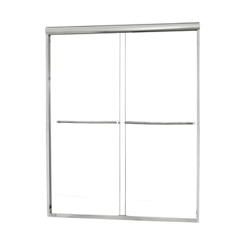 Minimalist 42" to 46"W x 65"H Frameless Sliding Shower Door 1/4" Clear Glass
