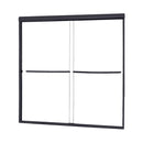 Minimalist 56" to 60"W x 60"H Frameless Sliding Tub Door 1/4" Clear Glass-1