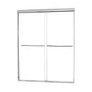 Minimalist 56" to 60"W x 60"H Frameless Sliding Tub Door 1/4" Clear Glass-3