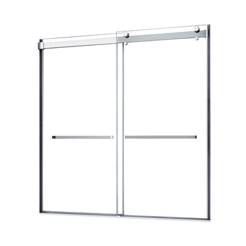 59" X 63" FRAMELESS DOUBLE ROLLER TUB DOOR - 0
