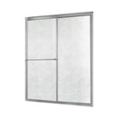 Sophisticated 56" to 60"W x 70"H Framed Sliding Shower Door Obscure Glass-2