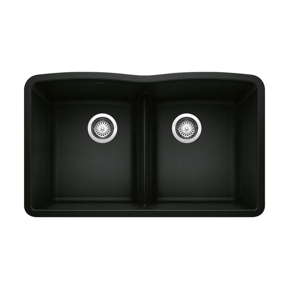 32 X 19-3/8" Double Bowl 50/50 Low Divide Undermount